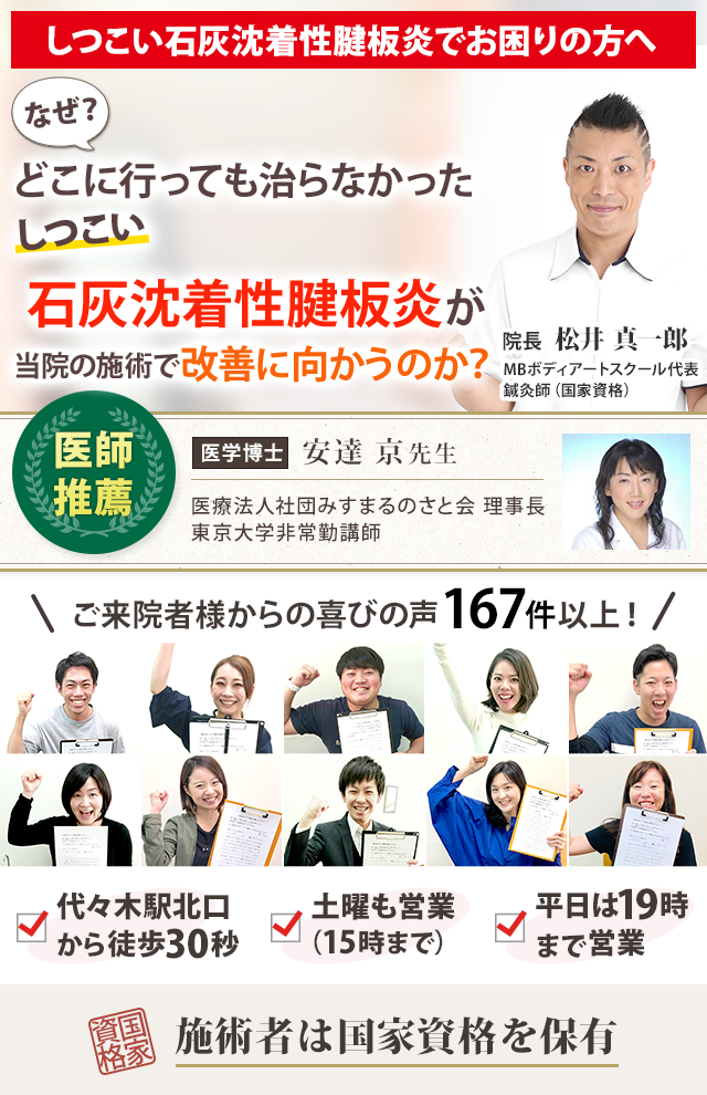 石灰沈着性腱板炎の改善