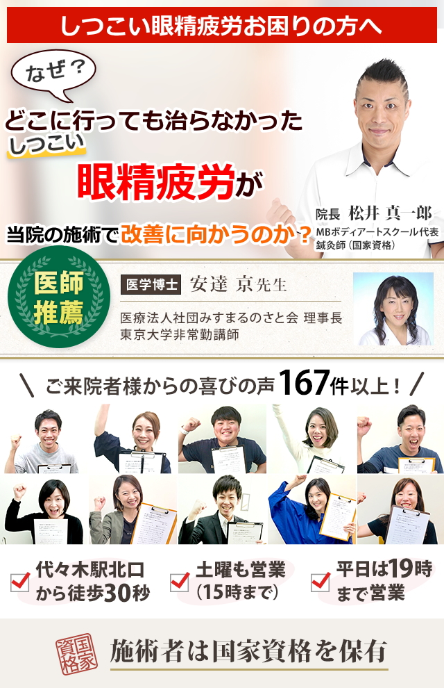 眼精疲労の改善